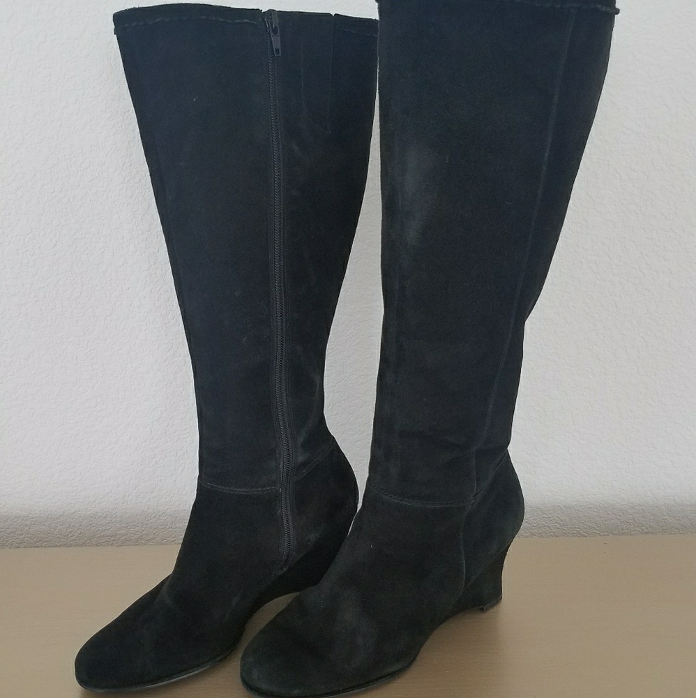 Fitzwell suede zip up boots